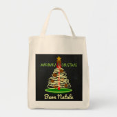 Marinara Kerstmis Buon Natale Spaghetti Tree Tote Bag (Voorkant)