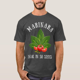 Marinara Legal in 50 staten Basil en Tomaten T-shirt