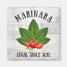 Marinara Legal sinds 1692 Basil laat tomaten ligge Magneet