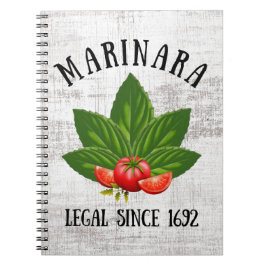 Marinara Legal sinds 1692 Basil laat tomaten ligge Notitieboek
