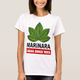 Marinara Legal sinds 1692 Basil Leaves T-shirt