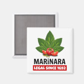 Marinara Legal sinds 1692 Basil Tomaten Magneet (Voorkant / Achterkant)
