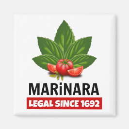 Marinara Legal sinds 1692 Basil Tomaten Magneet
