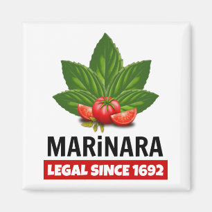 Marinara Legal sinds 1692 Basil Tomaten Magneet