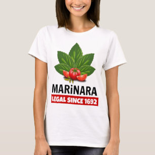 Marinara Legal sinds 1692 Basil Tomaten T-shirt