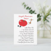 Marinara Recipe Briefkaart (Staand voorkant)