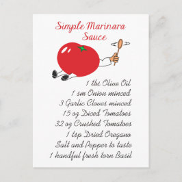 Marinara Recipe Briefkaart