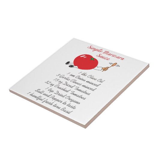 Marinara Recipe Tegeltje (Zijkant)