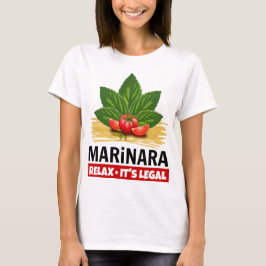 Marinara Relax Het is de juridische Basil Tomaten  T-shirt