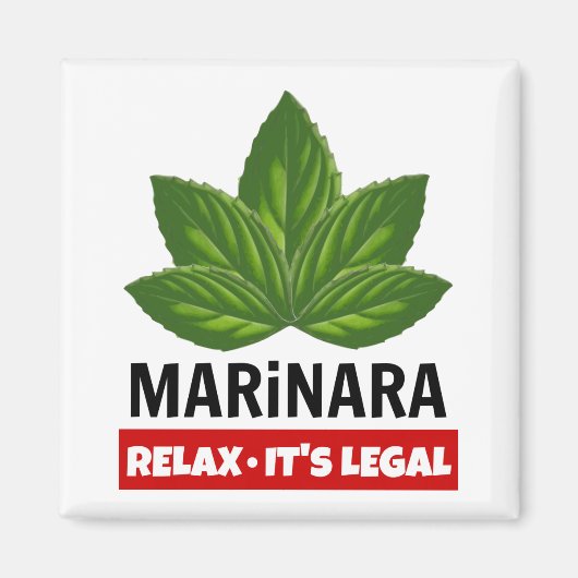 Marinara Relax Het is de legale Basil die de Humor Magneet (Voorkant)