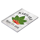 Marinara Relax Het is de legale Basil Tomato Food  Notitieboek (Linkerzijde)