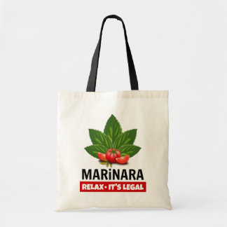 Marinara Relax Het is de legale Basil Tomato Food  Tote Bag