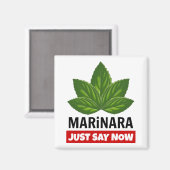 Marinara zeg gewoon nu dat Basil Humor laat eten Magneet (Voorkant / Achterkant)