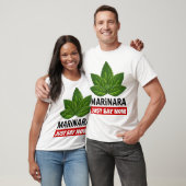 Marinara zeg gewoon nu dat Basil Humor laat eten T-shirt (Unisex)