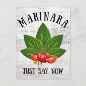 Marinara zeg nu maar dat de Italiaanse Basil tomat Feestdagenkaart (Voorkant)