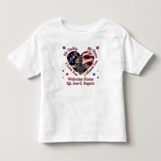 Marina's maatse Shirt voor papa thuiskomst (Voorkant)