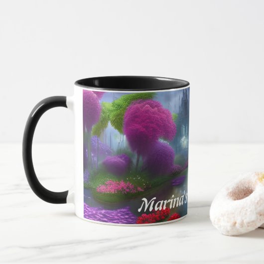 Marina's Morning Tea Gepersonaliseerd  Mok (Met donut)