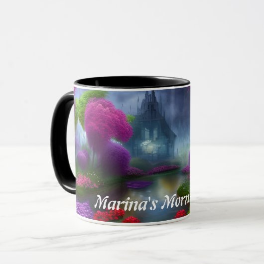 Marina's Morning Tea Gepersonaliseerd  Mok (Voorkant links)