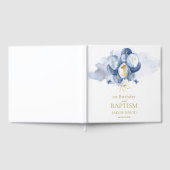 Marine 1e verjaardag & doop Keepsake gastenboek (Volledig)