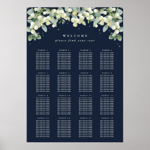 Marine 20x28" 16 Tafels van 10 Zitplaatsen Chart P Poster