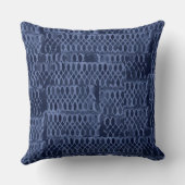 Marine abstract roosterpatroon kussen (Achterkant)