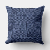 Marine abstract roosterpatroon kussen (Voorkant)