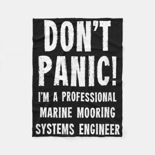 Marine anker systemen ingenieur fleece deken (Voorkant)