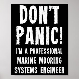 Marine anker systemen ingenieur poster