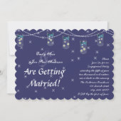 Marine Aqua Gele Bloem Metselwerk Pot Verlovingsfe Kaart (Voorkant)