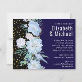 Marine aquablauwe bloemen bruiloftsbudget