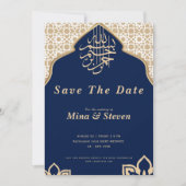 Marine Arabisch Moslim Oriëntaals goud  Save The Date (Voorkant)