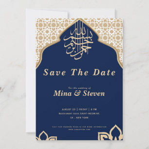 Marine Arabische Moslim Oriëntaalse gouden  Save The Date