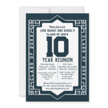 Marine Art Deco 10 jaar High School Class Reunion