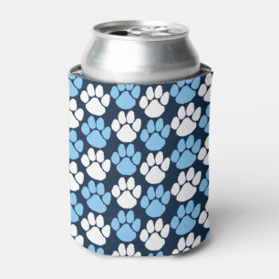 Marine & Baby Blauw Herhalende Pawprint Blikjeskoeler
