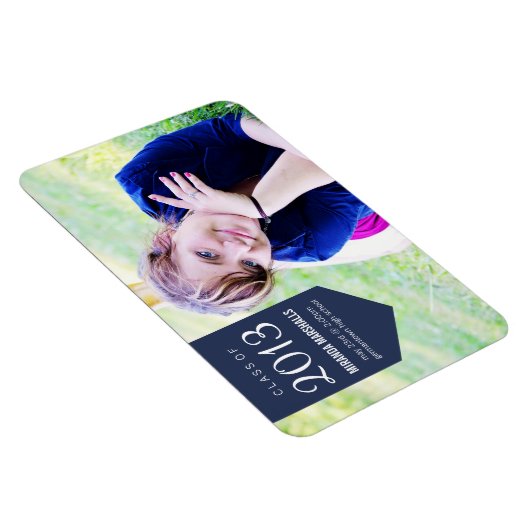 Marine banner ontwerp foto Afstuderen magneet (Rechterzijde)