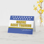 Marine Basic Training Afstuderen Gefeliciteerd Kaart (Gele Bloem)