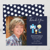 MARINE BEDANKT FOTO 1e Communie - BLOND JONGEN (Voorkant / Achterkant)