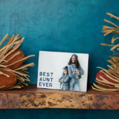 Marine beste tante ooit foto fotoplaat (Zijkant)
