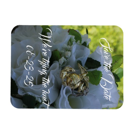 Marine Bewaar de datum Magneet (Horizontaal)