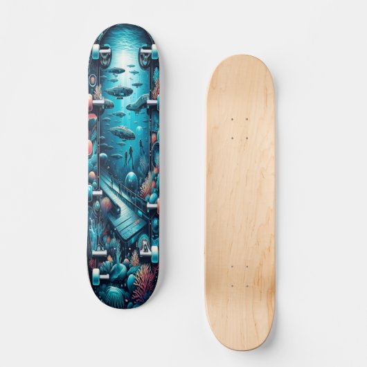 "Marine Bio-Oasis Deck" Persoonlijk Skateboard (Voorkant)