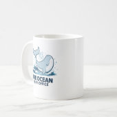 Marine Biologist Gift for Ocean Lover Koffiemok (Voorkant links)