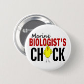 MARINE BIOLOGIST'S CHICK RONDE BUTTON 5,7 CM (Voorkant /achterkant)