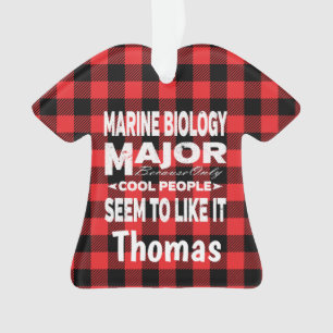 Marine Biology College Major Red Pset Ornament