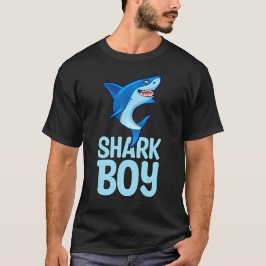 Marine Biology Shark Cute Shark Boy T-shirt (Voorkant)