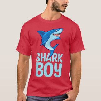 Marine Biology Shark Lover Cute Shark Boy  T-shirt