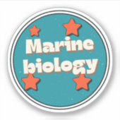 Marine Biology Sticker (Voorkant)