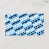 Marine & Blauw Afstuderen Mini Inzetstuk / Vriend  Visitekaartje (Achterkant)