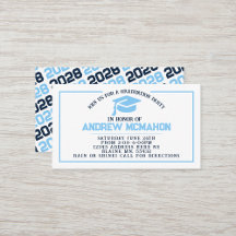 Marine & Blauw Afstuderen Mini Inzetstuk / Vriend 