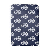 Marine Blauw Anker Nautisch patroon Mat (Voorkant Verticaal)