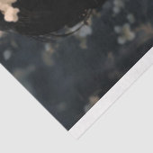 Marine Blauw & Beige, Ballerina Beauty & Floral Tissuepapier (Detail)